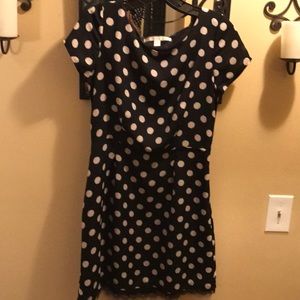 Lauren Conrad, polka dot drew, silky polyester